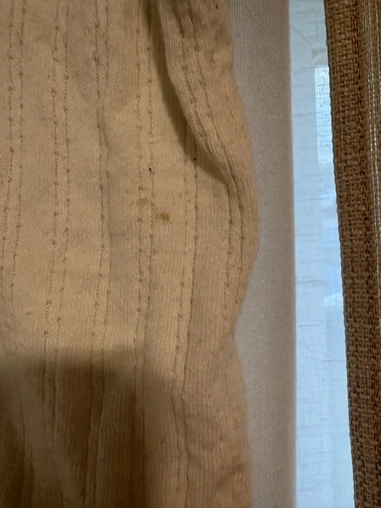 Cream Ribbed Button-Front Tank Top - Picture 3 of 4